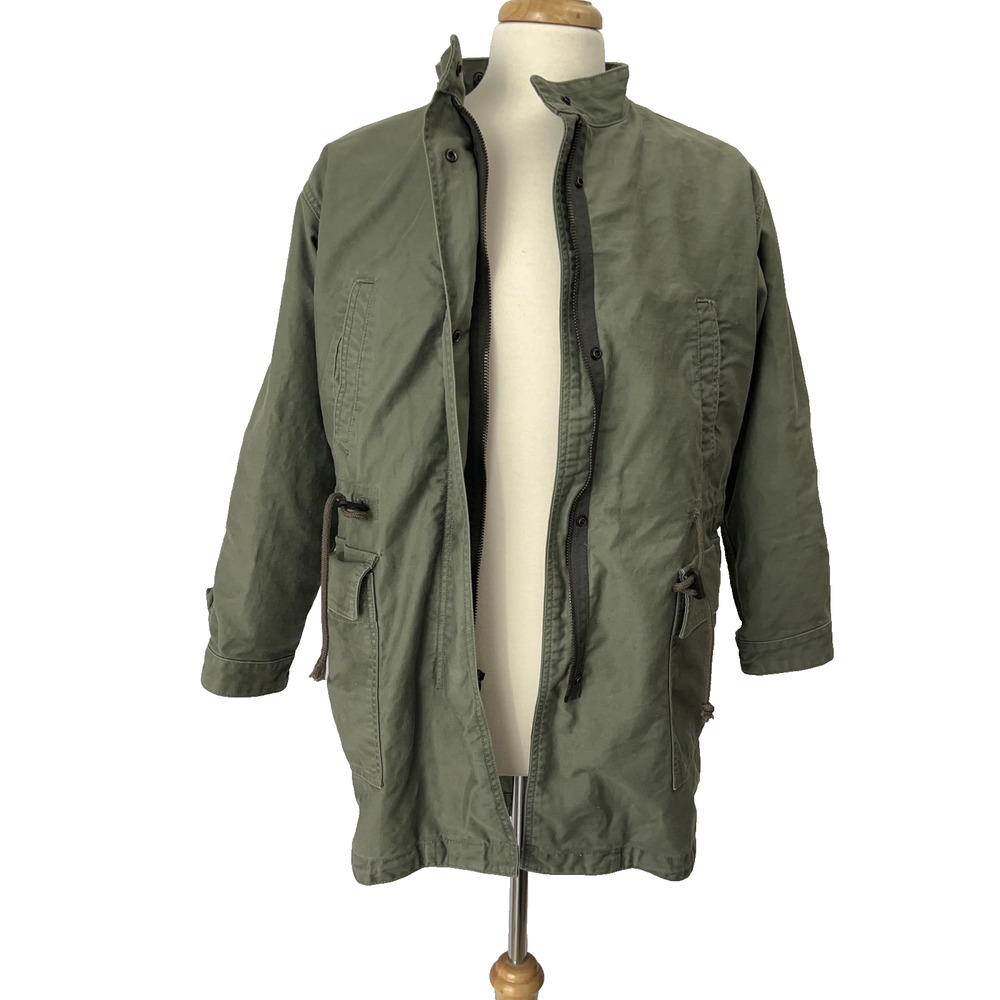 Gap Parka Jacket Mens‎ X Small Army Green Liner Hood Grunge Utility 2014 Unisex